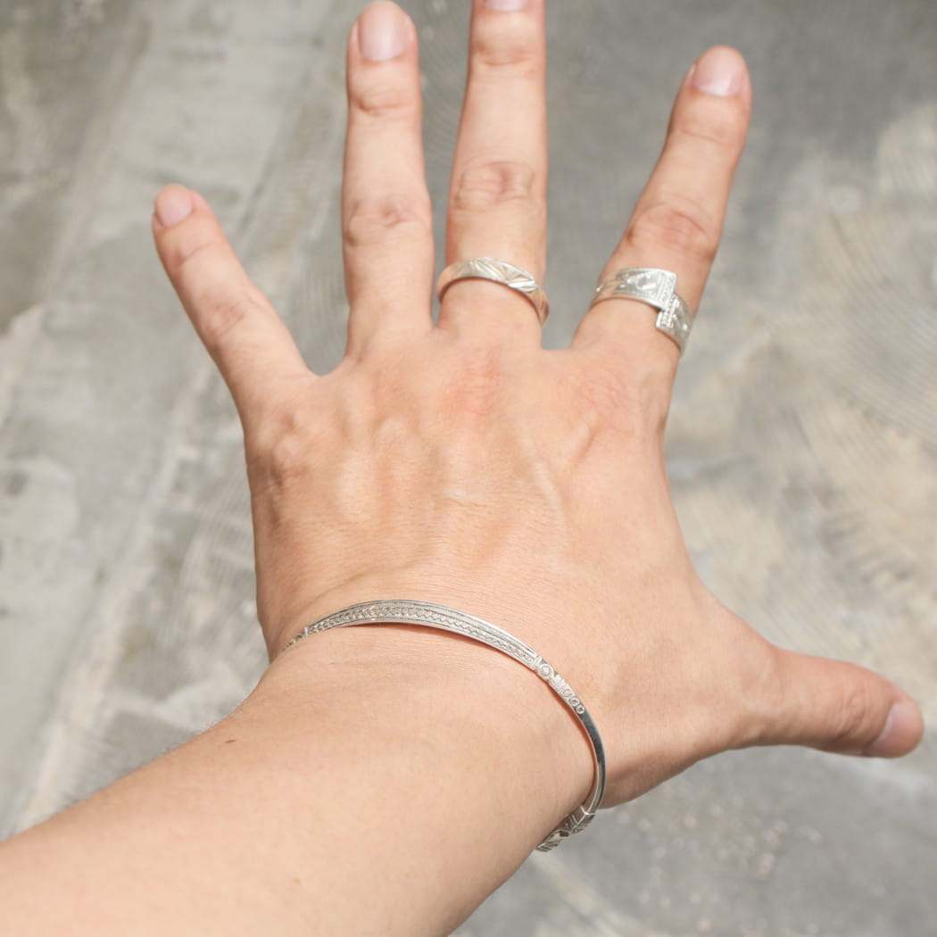 TOUAREG SILVER JEWELRY トゥアレグ シルバー ジュエリー  シルバーリング 捻じれ2 シルバー 14