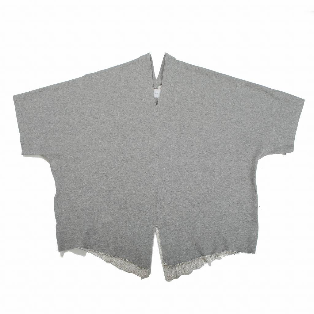 ATHA アタ カフタンシャツ グレー COMBED FRENCH TERRY KAFTAN H/S MOKU
