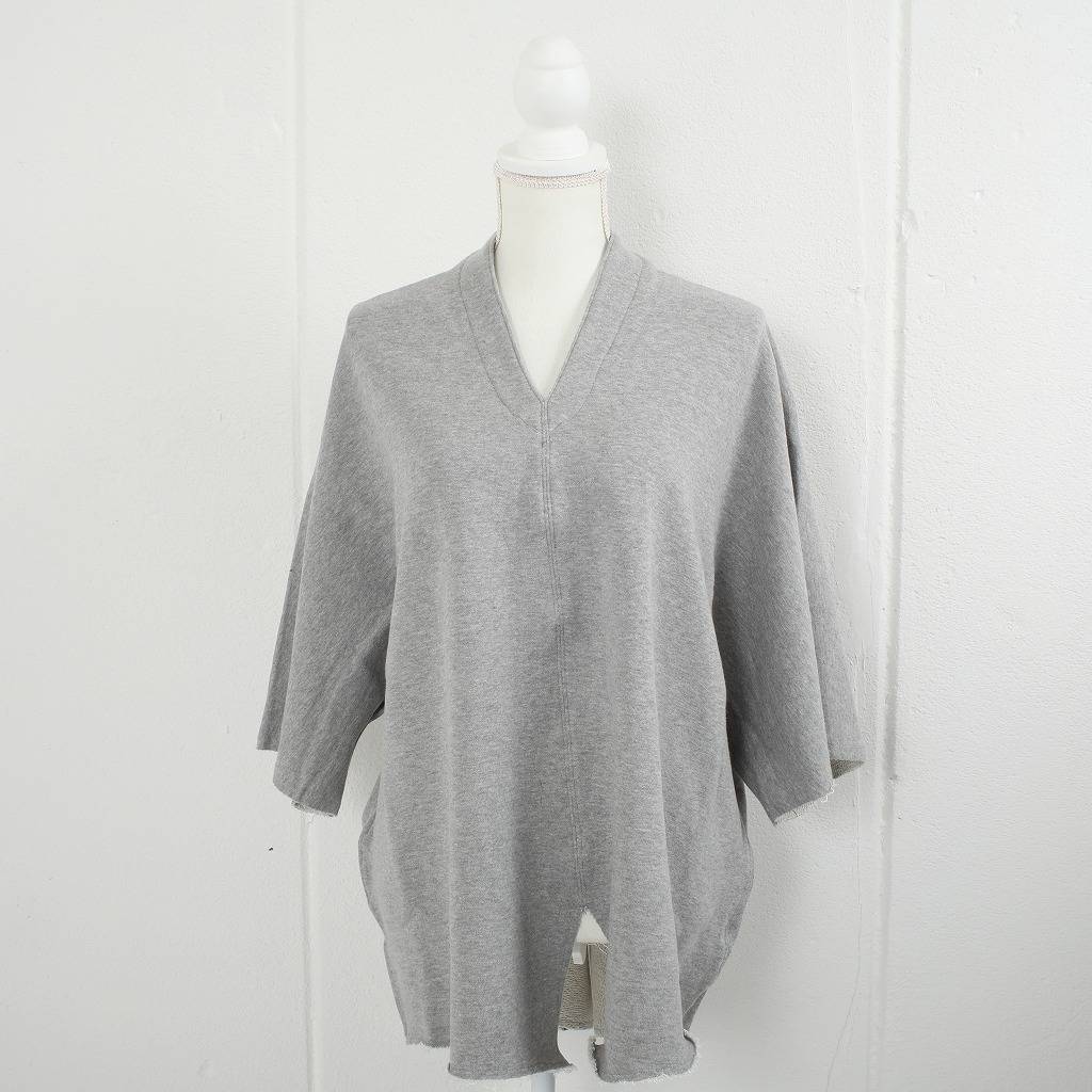 ATHA アタ カフタンシャツ グレー COMBED FRENCH TERRY KAFTAN H/S 