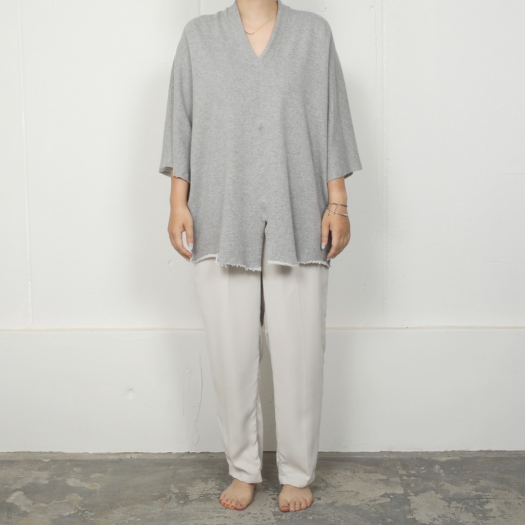 ATHA アタ カフタンシャツ グレー COMBED FRENCH TERRY KAFTAN H/S MOKU