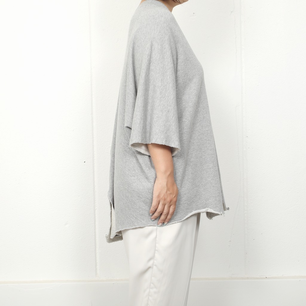 ATHA アタ カフタンシャツ グレー COMBED FRENCH TERRY KAFTAN H/S MOKU