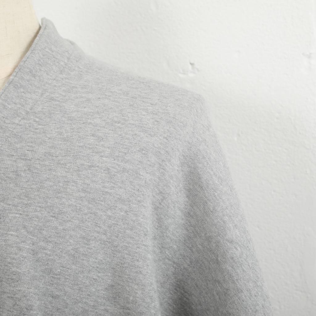 ATHA アタ カフタンシャツ グレー COMBED FRENCH TERRY KAFTAN H/S MOKU