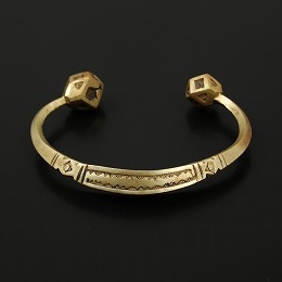 Touareg Vintage Brass Bangle  ゴールド F