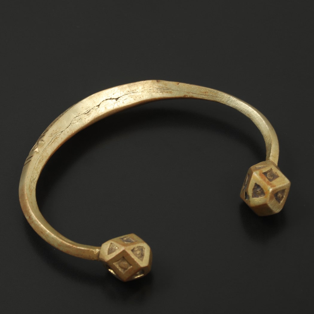 Touareg Vintage Brass Bangle  ゴールド F