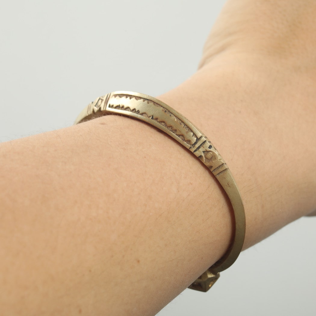 Touareg Vintage Brass Bangle  ゴールド F