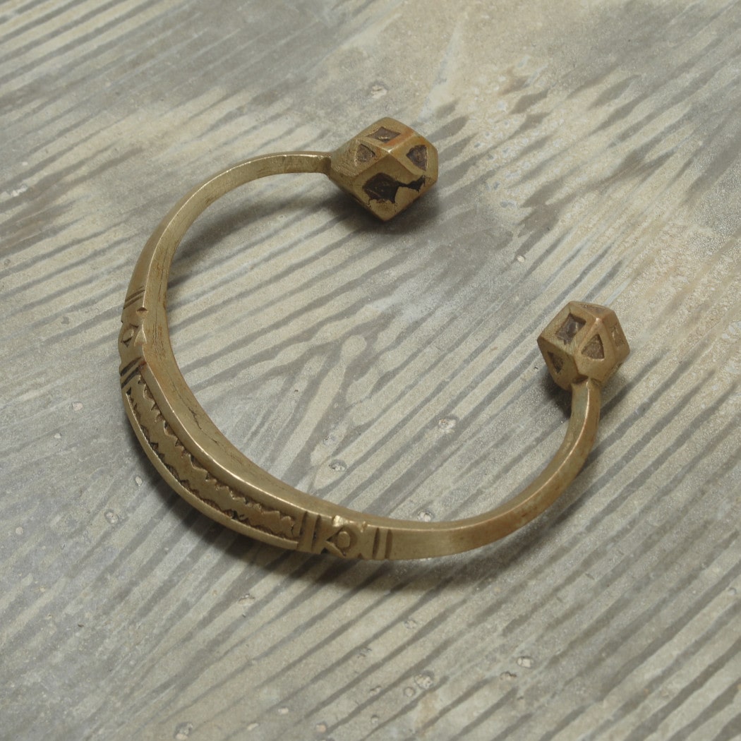 Touareg Vintage Brass Bangle  ゴールド F