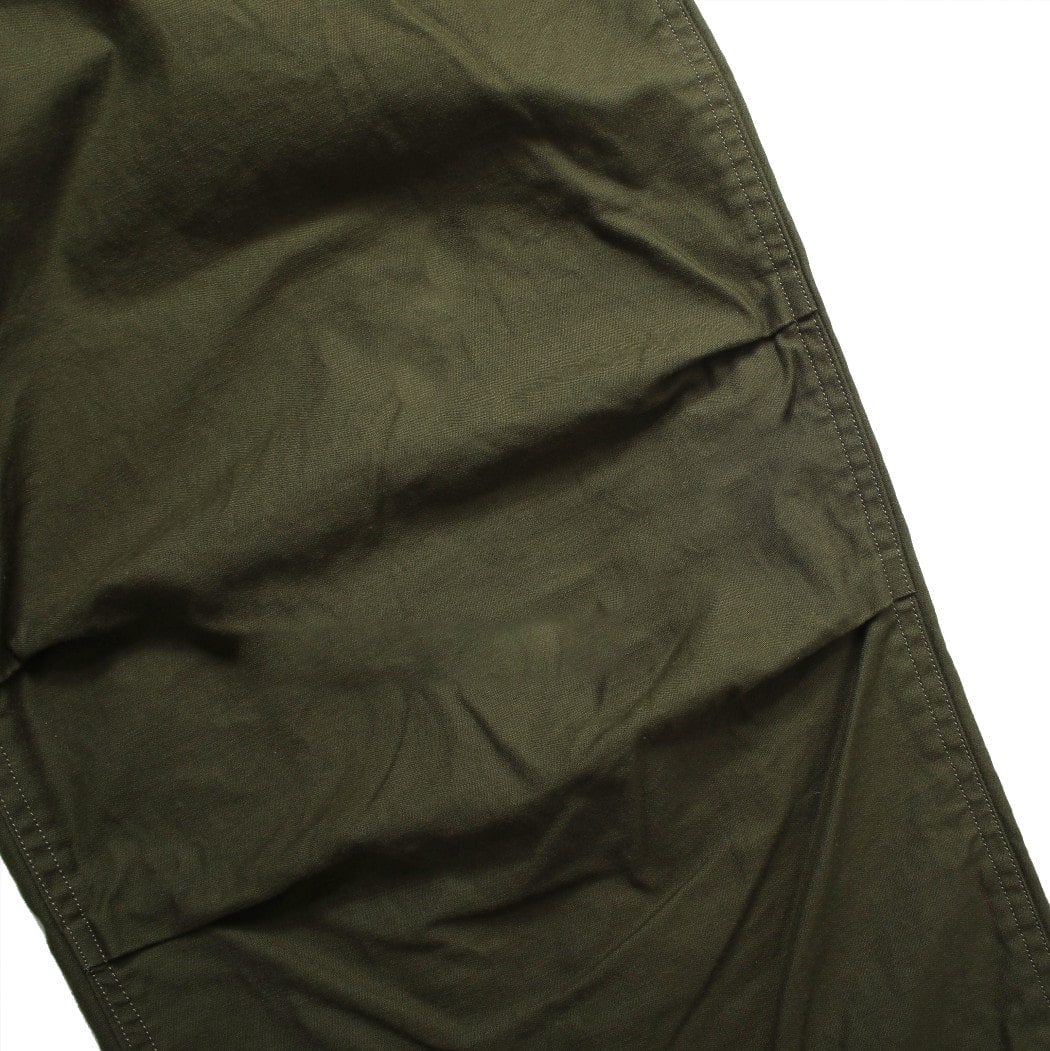 パンツ marka wool slacks olive Tech wool ワイドストレートスラックス(1 OLIVE): : メンズ