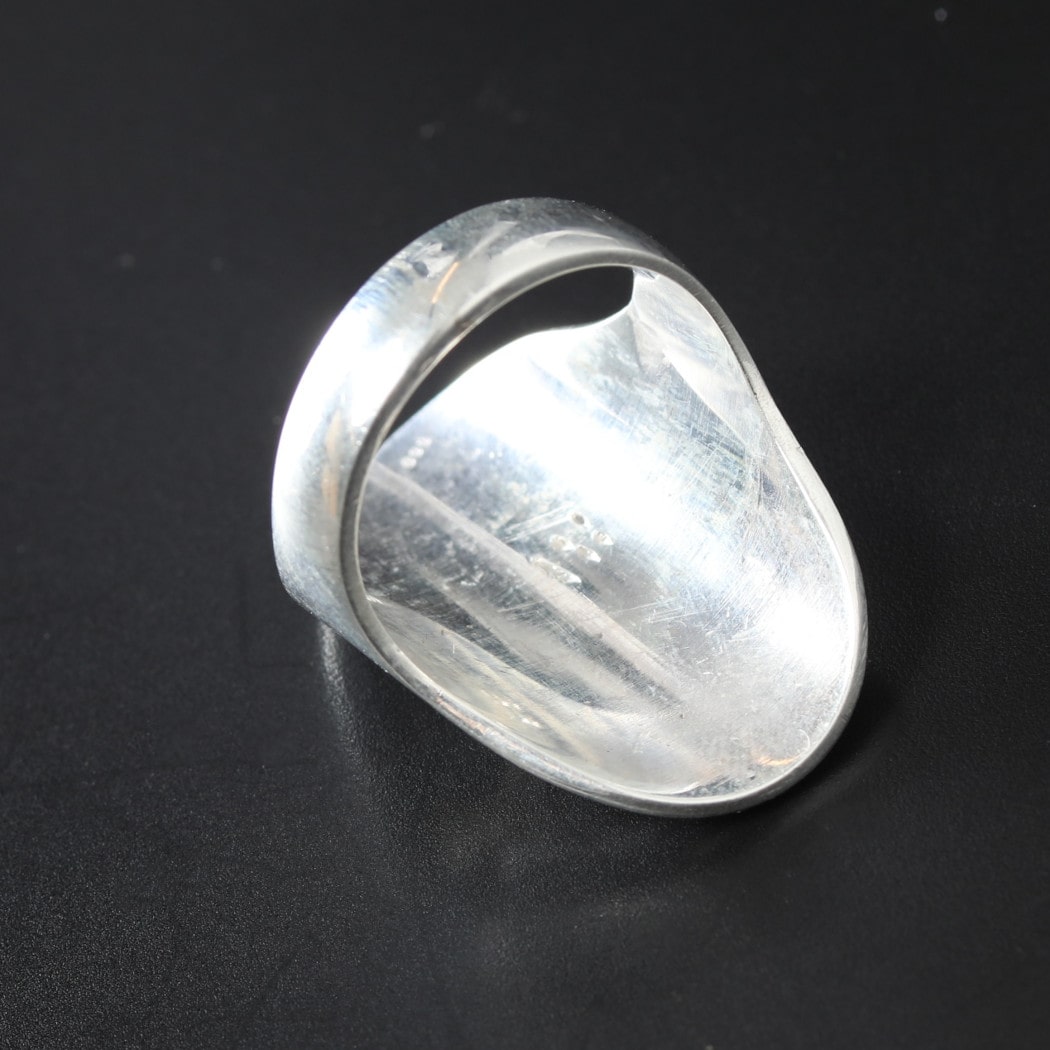TOUAREG SILVER JEWELRY トゥアレグ シルバー ジュエリーシルバーリング 盾 楕円 シルバー
