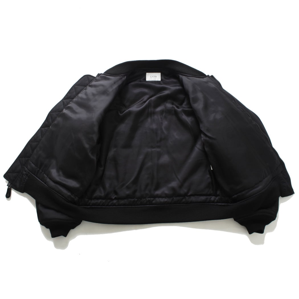 即完売 CIOTA ma-1 フライトジャケット ブラック CIOTA シオタ MA-1 フライトジャケット JKLM-149 ブラック