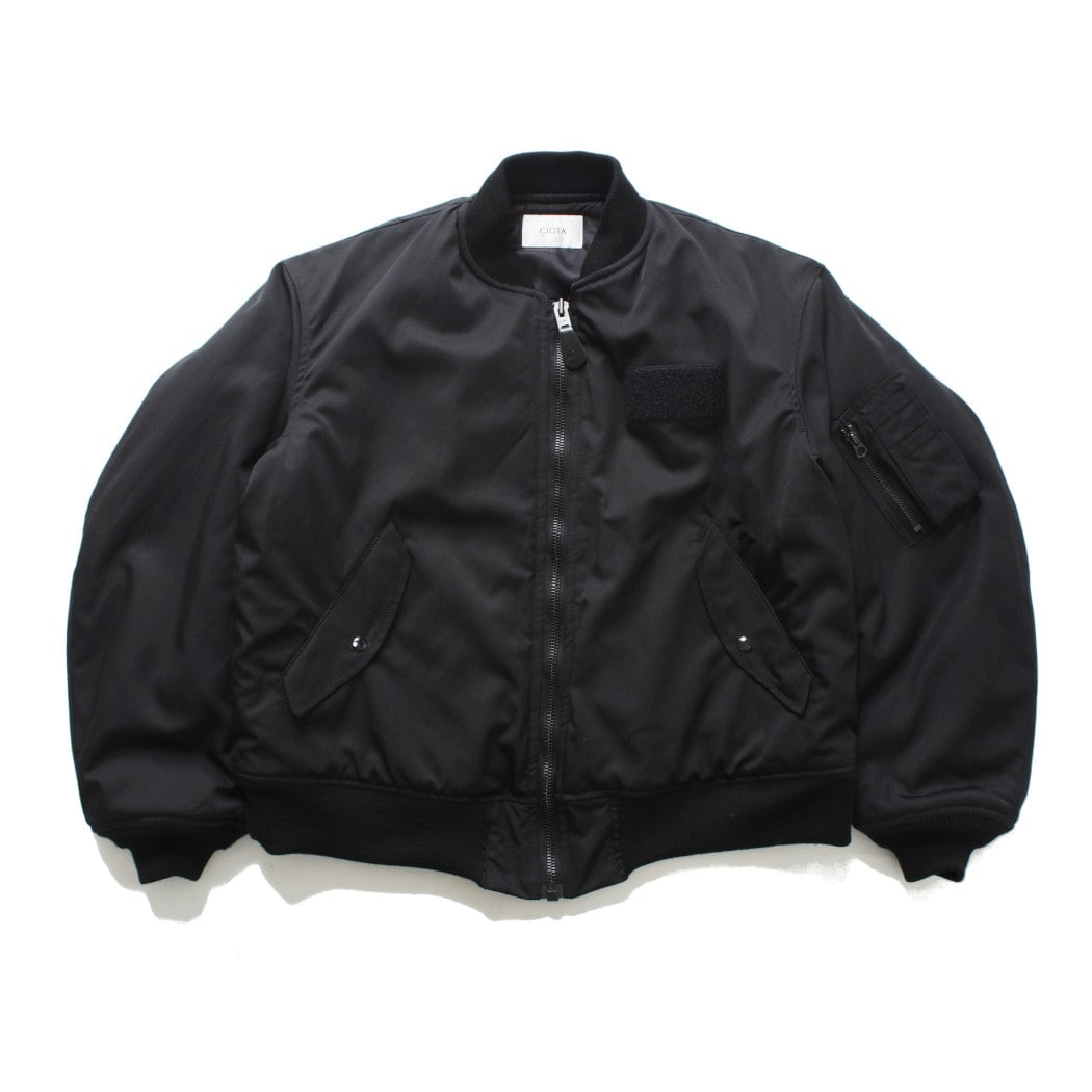 即完売 CIOTA ma-1 フライトジャケット ブラック CIOTA シオタ MA-1 フライトジャケット JKLM-149 ブラック