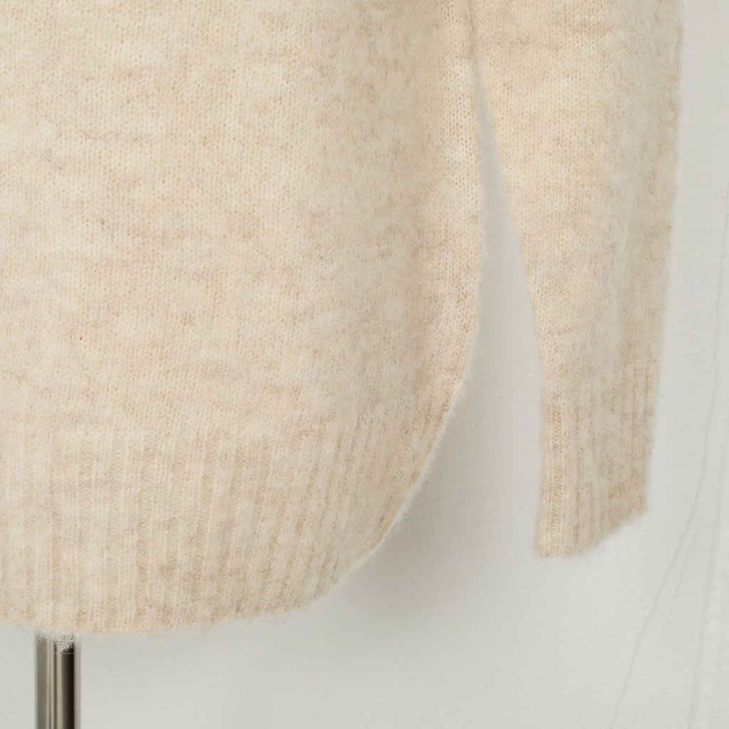 SCYE BASICS サイ シェットランドウール ブラッシュド クルーネックニット オートミール Shetland Wool Brushed Sweate