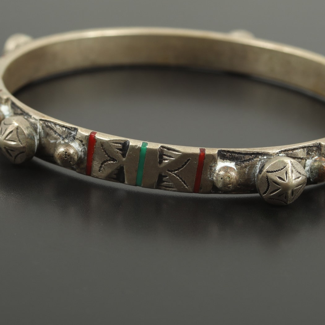 Touareg Vintage Hard Metal Bangle Touareg Vintage Brass Bangle