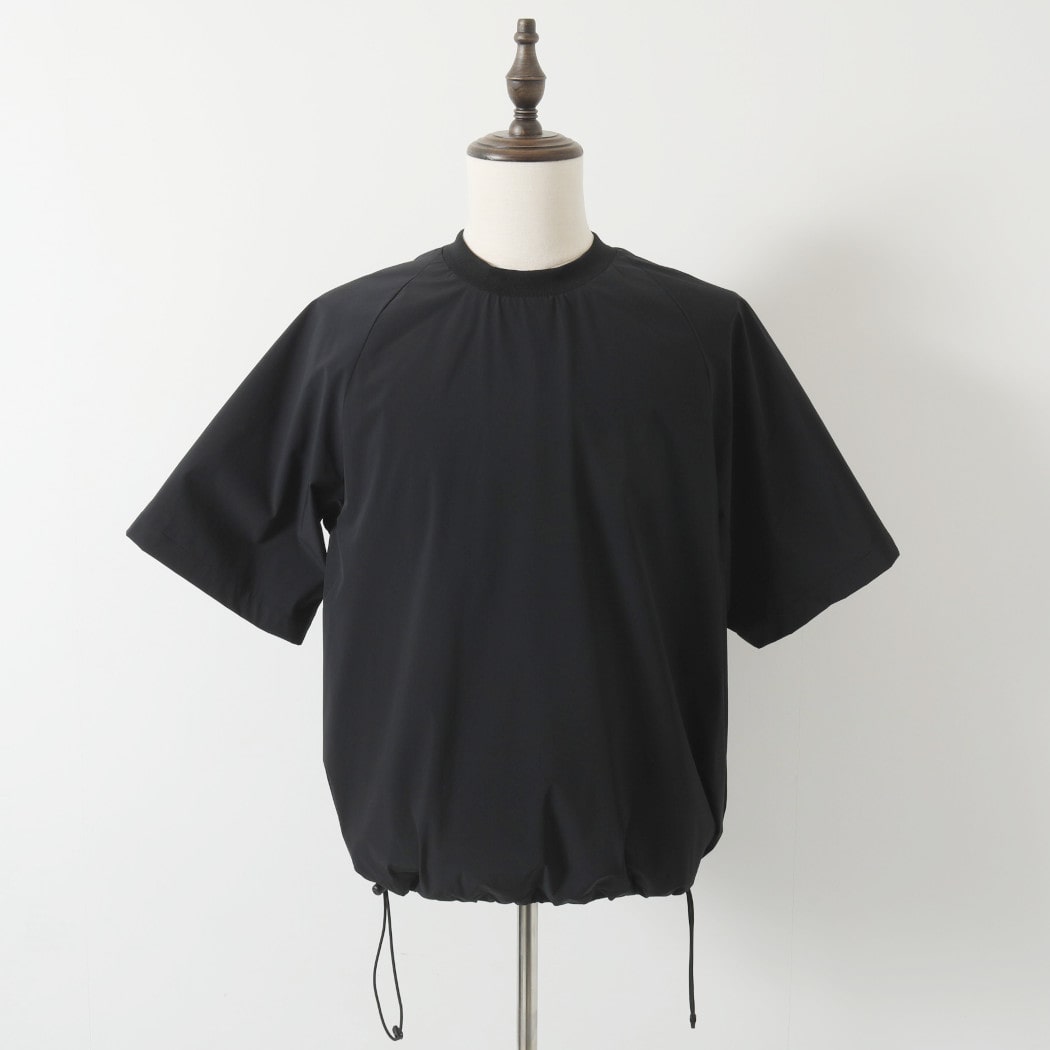 Scye サイ ナイロン 2way ストレッチ イージーケア Tシャツ ブラック