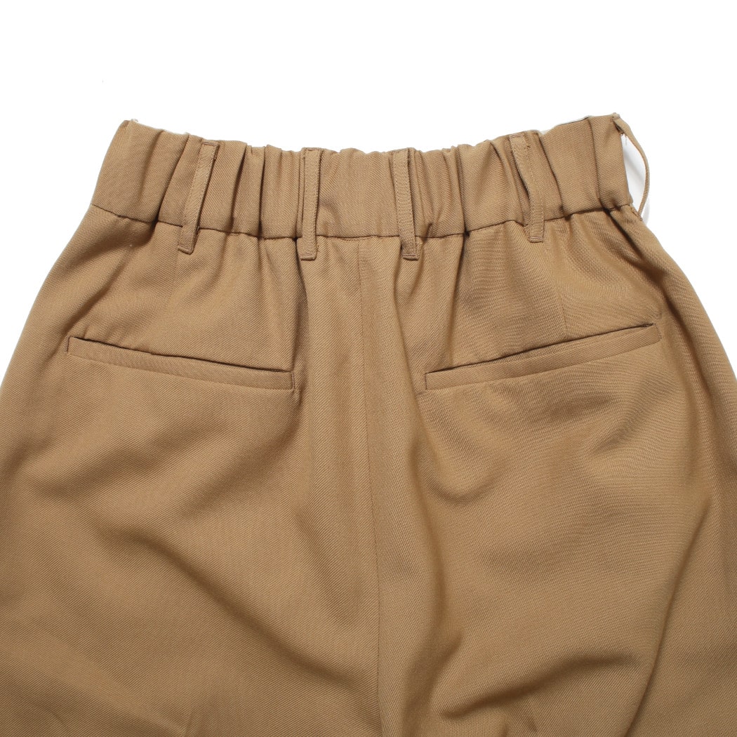 もんはし　キャメル　サイズ0 amne アンヌ NON MULESED GABARDINE whale's slacks ノンミュレセド