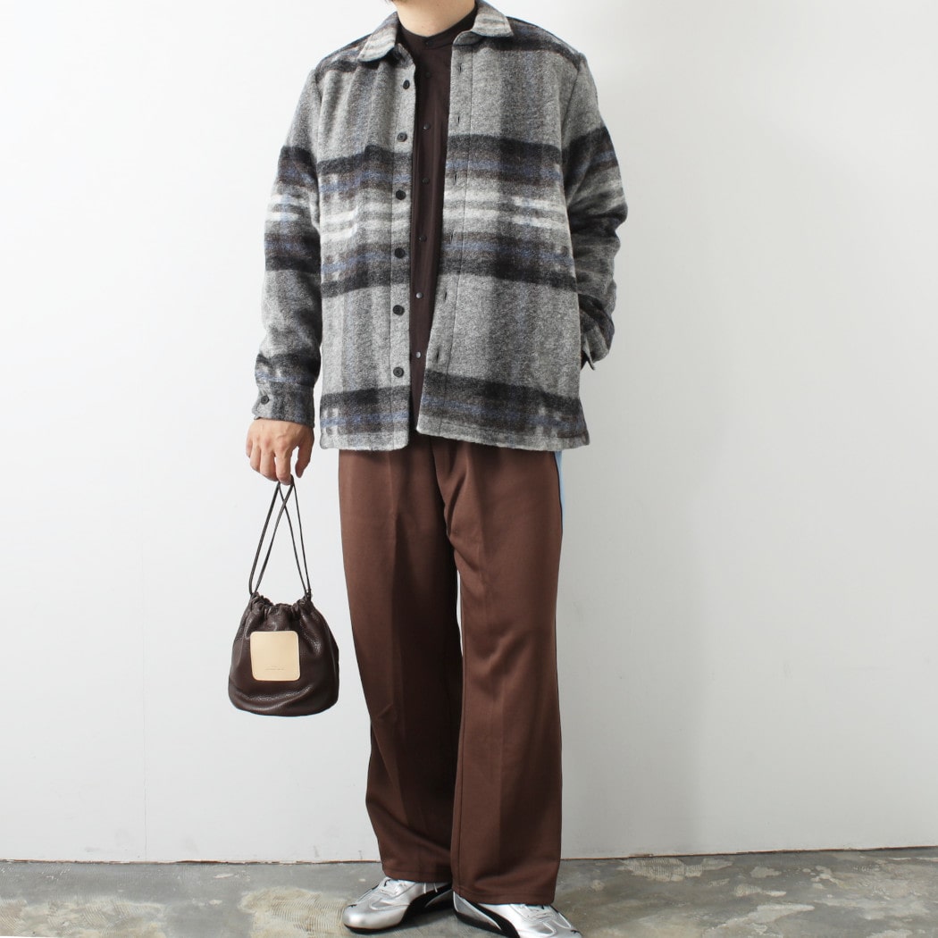 WAX LONDON ワックスロンドン ウール チェック オーバーシャツ NOLAN