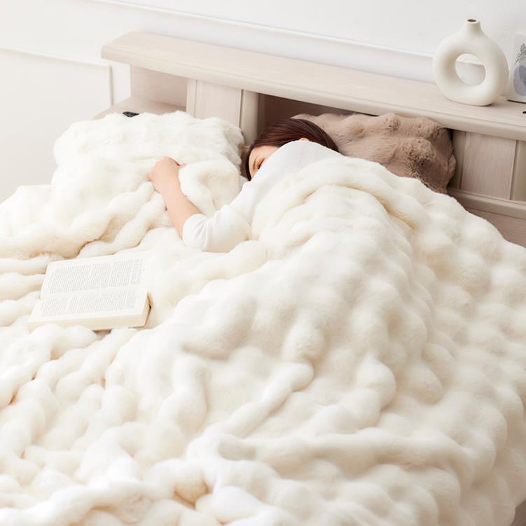 ASEHL ふわもこラビット premium 毛布