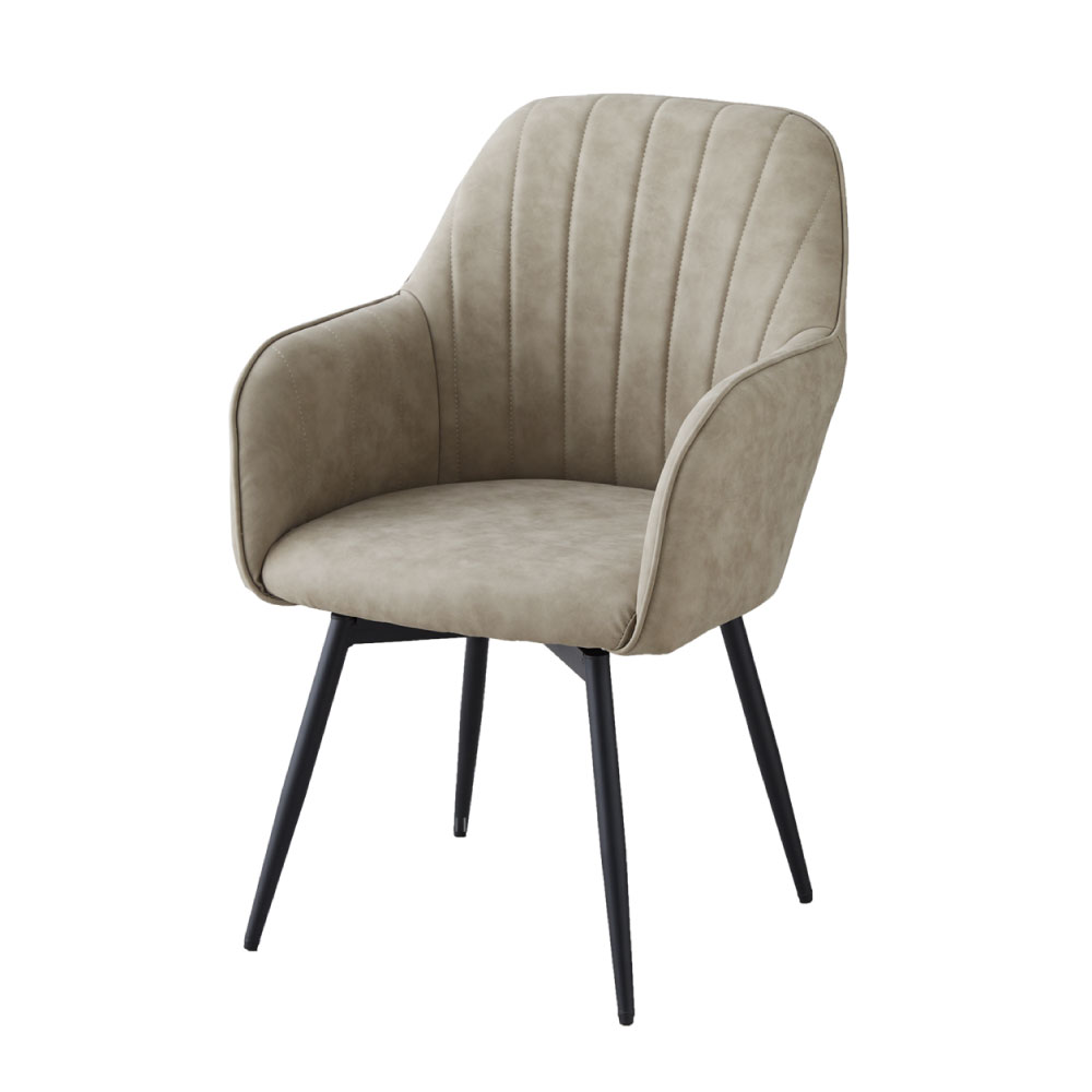 椅子 tarina Turna (ターナ) 黒脚 回転ダイニングチェア TN-CH15 | ダイニング