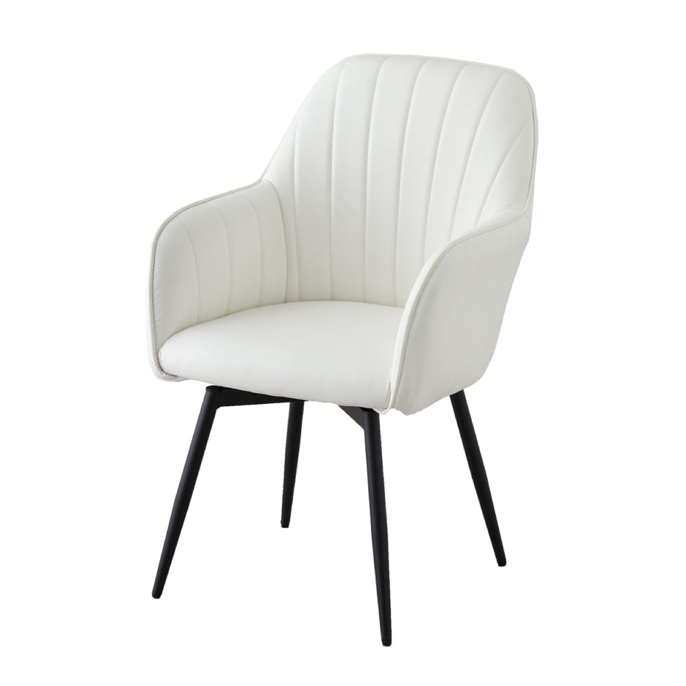 Turna (ターナ) 黒脚 回転ダイニングチェア TN-CH15 | ダイニング