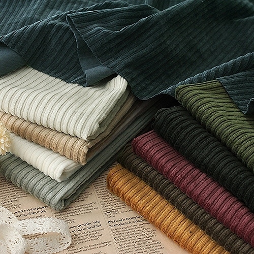 洗いをかけた 親子コーデュロイ ストレッチ 【コットン(綿) 生地 無地】