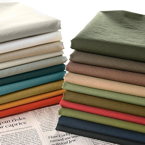 【反物販売】洗いをかけた 40/1番手 フレンチタイプライター 【コットン(綿) 生地 無地】