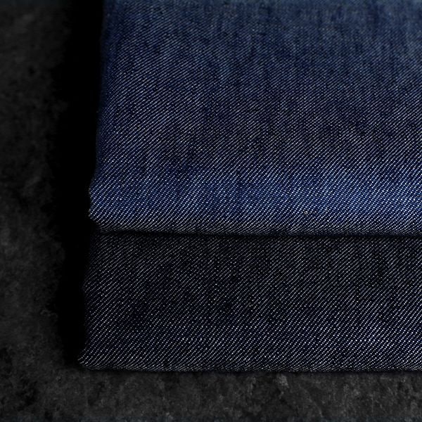 岡山の児島 5.5オンス 綿麻デニム 【リネンコットン 生地 無地