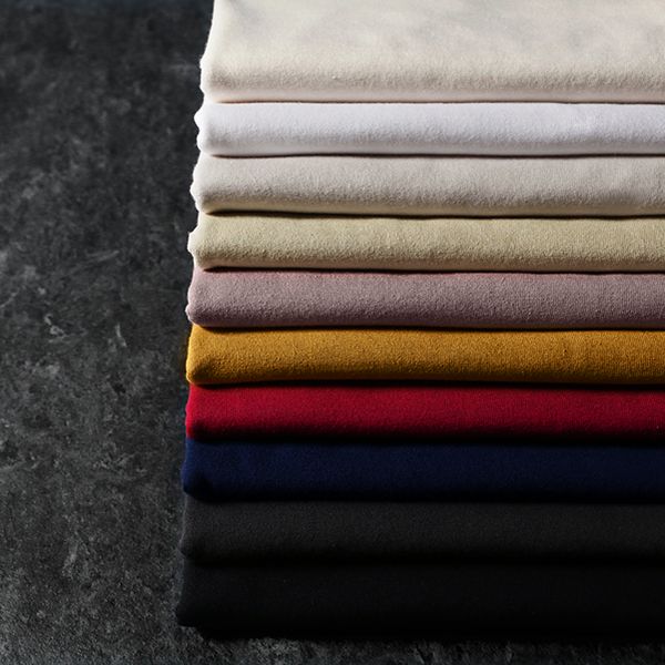 【生地サンプル】コットン天竺ニット 30番手 【コットン(綿) 生地 無地】