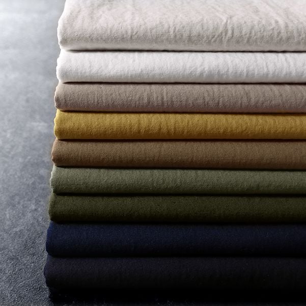 【反物販売】ワイド幅 高密度 コットンヘンプ ヘビーポプリン 【コットン リネン 綿麻 生地 無地】