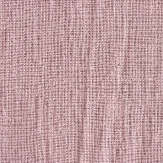 【1m10cmカットクロス】洗いをかけた リネンキャンバス 40番手(ピンク)