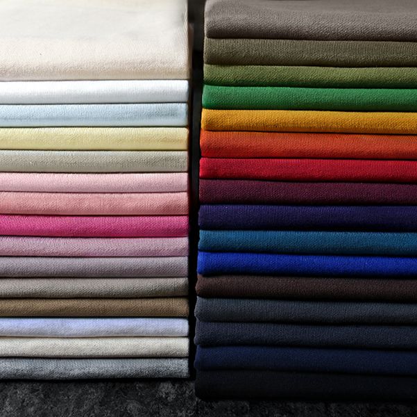 【反物販売】40/20ミニ裏毛ニット 【コットン(綿) 生地 無地 ニット 生地】