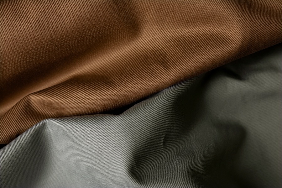 【生地サンプル】ワイド幅 美しいカツラギ 異番手 【コットン(綿) 生地 無地】