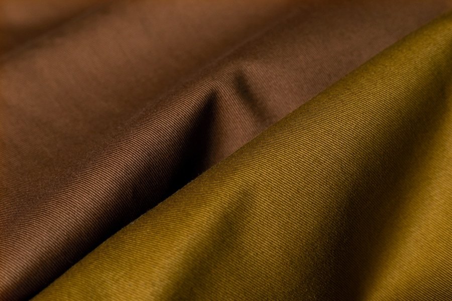 【生地サンプル】ワイド幅 美しいカツラギ 異番手 【コットン(綿) 生地 無地】