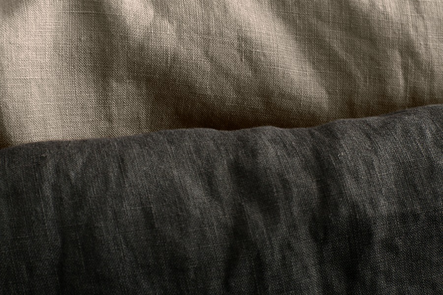 【反物販売】中高密度 洗いをかけた フレンチリネンローン 異番手 【麻 生地 無地】