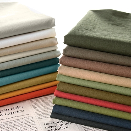 【反物販売】洗いをかけた 40/1番手 フレンチタイプライター 【コットン(綿) 生地 無地】