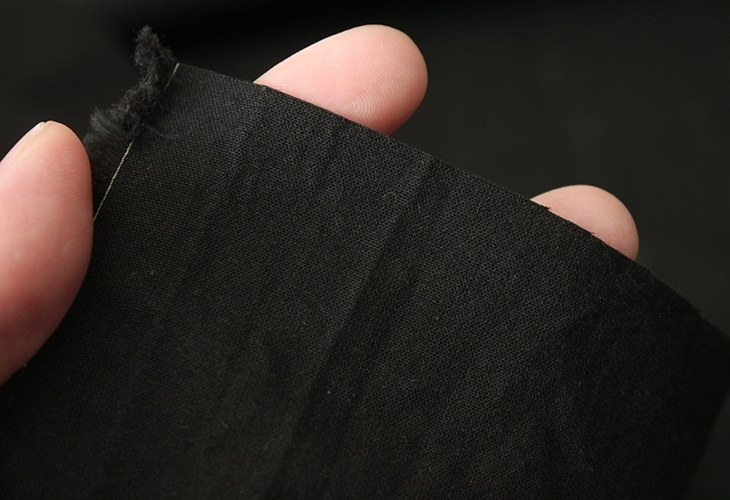 洗いをかけた 先染め 綿和紙シャンブレー nw加工 【コットン 生地 無地】