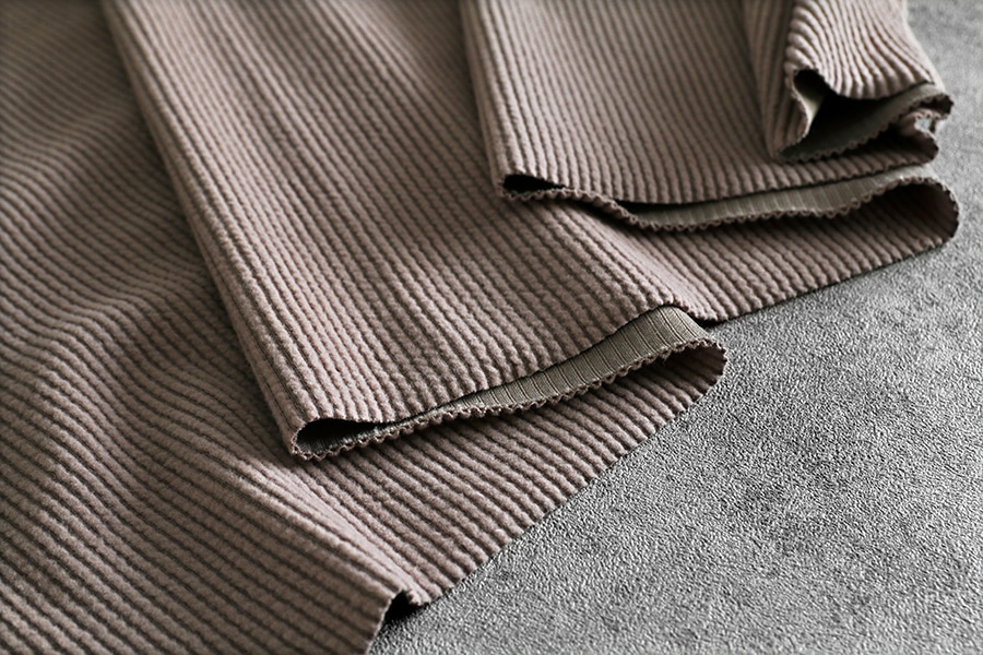 【反物販売】6W ニットコーデュロイ【コットン(綿) ポリエステル 生地 無地】