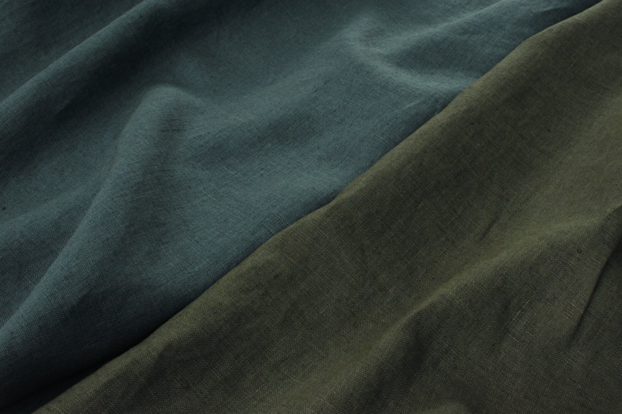 洗いをかけた 25/1番手 麻100% ビンテージウォッシュ加工 【リネン 生地 無地】