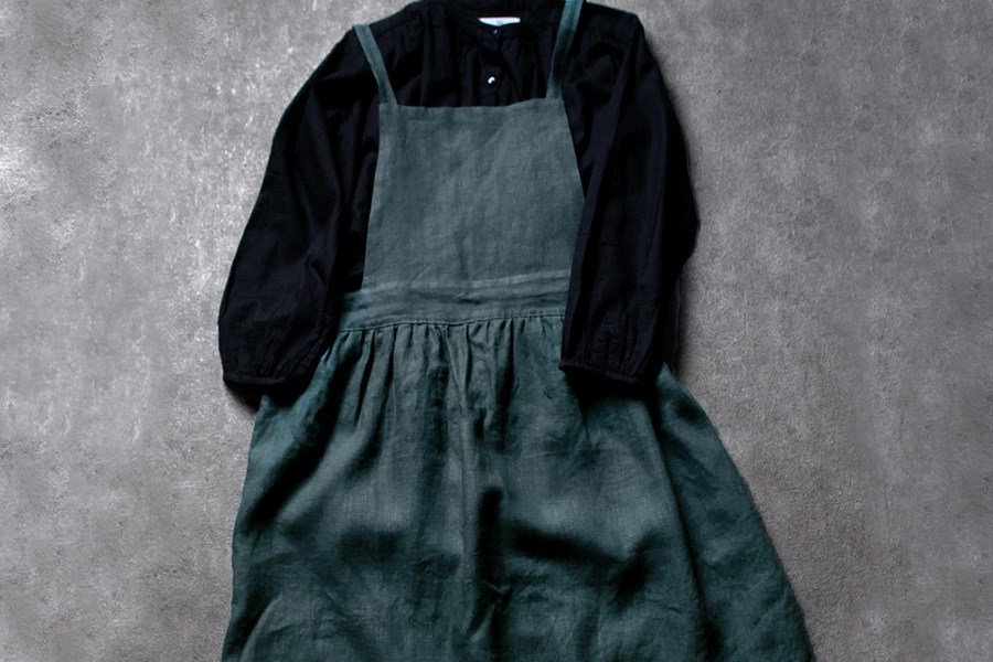 洗いをかけた 25/1番手 麻100% ビンテージウォッシュ加工 【リネン 生地 無地】