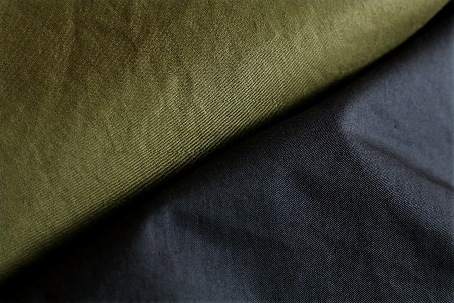 【生地サンプル】洗いをかけた 超高密度チノクロス 40番手 【コットン(綿) 生地 無地】