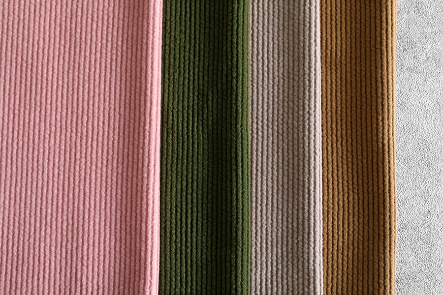 【生地サンプル】6W ニットコーデュロイ【コットン(綿) ポリエステル 生地 無地】