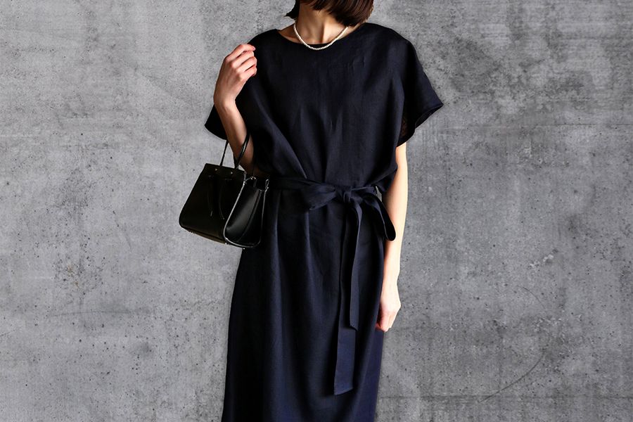 【反物販売】ワイド幅 洗いをかけた リネンアムンゼン 60番手 【梨地織 麻 生地 無地】