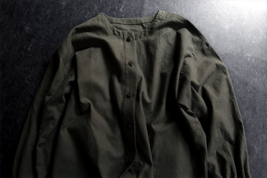 【反物販売】洗いをかけた 綿麻キャンバス 【コットン リネン 生地 無地】