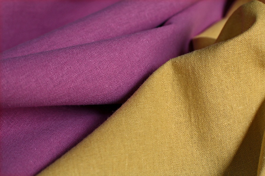 【反物販売】洗いをかけた 綿麻キャンバス 【コットン リネン 生地 無地】