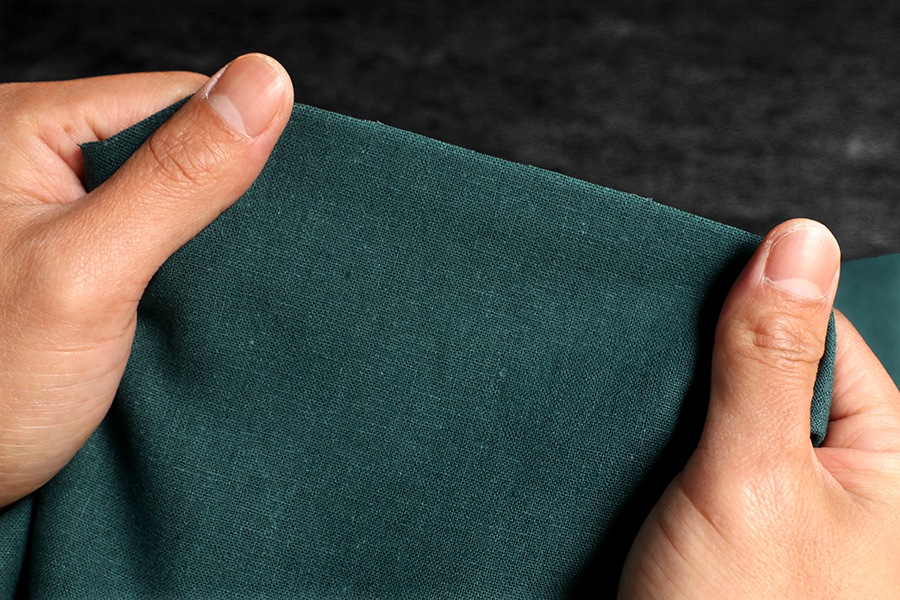 【反物販売】洗いをかけた 綿麻キャンバス 【コットン リネン 生地 無地】