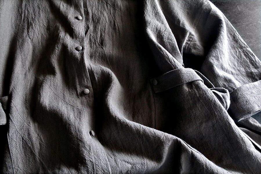 洗いをかけた ベルギーリネン tpw加工 25番手 【麻 生地 無地】 - 生地