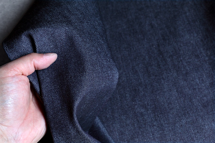 【生地サンプル】岡山の児島 11オンス ムラ糸ストレッチデニム【コットン(綿) 生地 無地】