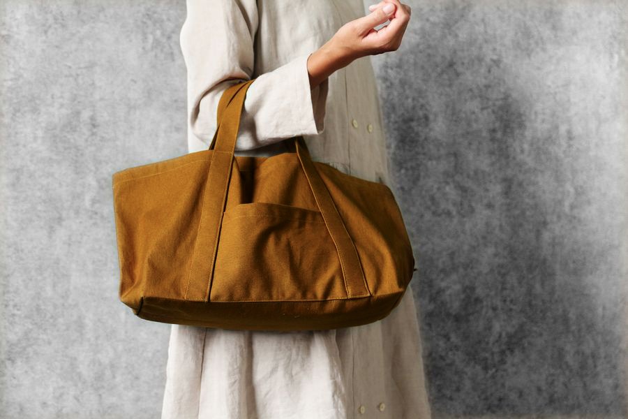 【反物販売】洗いをかけた 11号帆布 vhw加工 【コットン(綿) 生地 無地】