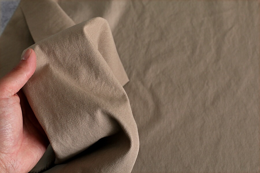 【反物販売】洗いをかけた 11号帆布 vhw加工 【コットン(綿) 生地 無地】