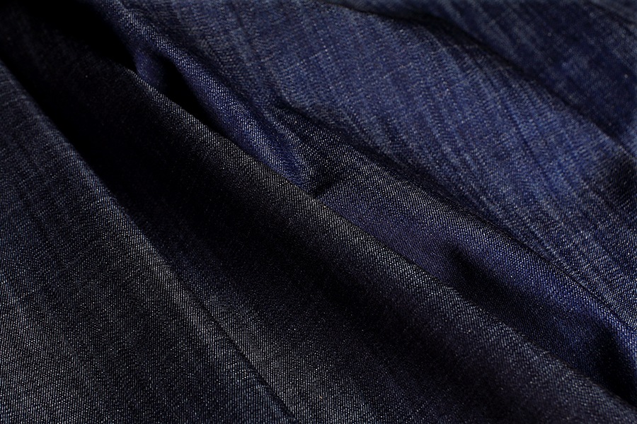 【生地サンプル】岡山の児島 7.5オンス 超ムラ糸コーマデニム  【コットン 綿 生地 無地】