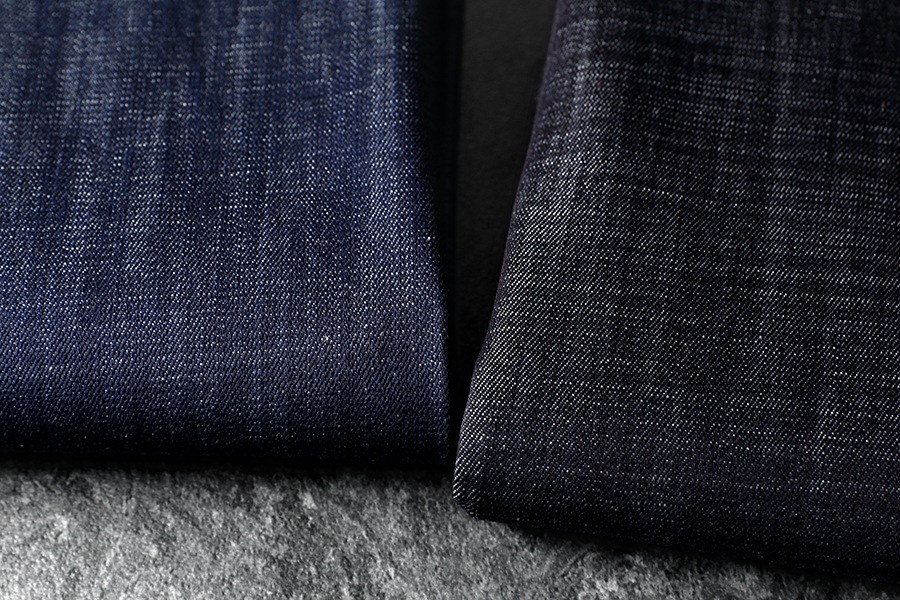 【生地サンプル】岡山の児島 7.5オンス 超ムラ糸コーマデニム  【コットン 綿 生地 無地】