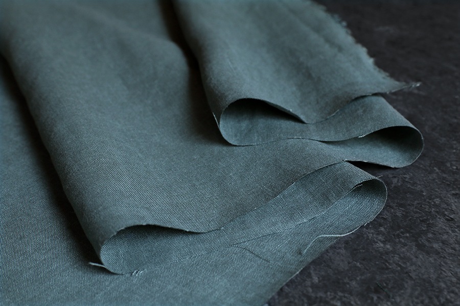 洗いをかけた フレンチリネン odw加工 40番手 【麻 生地 無地】